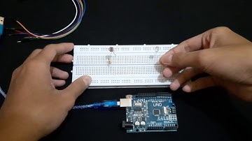 Rangkaian Smart Lamp Menggunakan Sensor LDR (Arduino Uno)