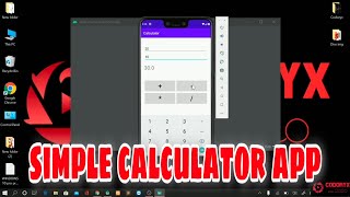 Simple Calculator app in Android studio | Codoryx screenshot 1