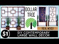 DOLLAR TREE DIY Wall Decor | Modern Contemporary Wood Design | HIGH END LOOK | Tumbling Tower Blocks
