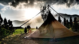 【ソロキャンプ】雄大な大地を見ながらレアテントtschum の2psoswaで1泊 in アーバンキャンピング朝霧宝山