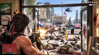 GTA 5 - Rambo Paleto Bay Sheriff Station Shootout   Ten Star Escape