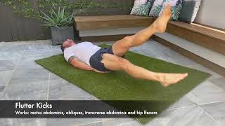 Core exercises for runners - Flutter Kicks