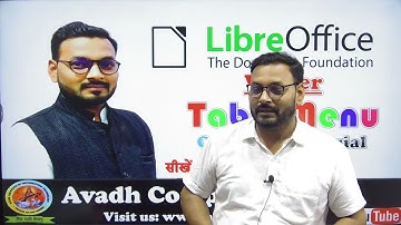 Part-18 | Libreoffice Writer Table Menu | Writer Table Menu | Writer Table Menu in hindi