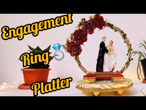 Buy Noor Fashion Engagement Ring Platter Wedding Ring Platter/Marriage  Decor. Online at Low Prices in India - Amazon.in
