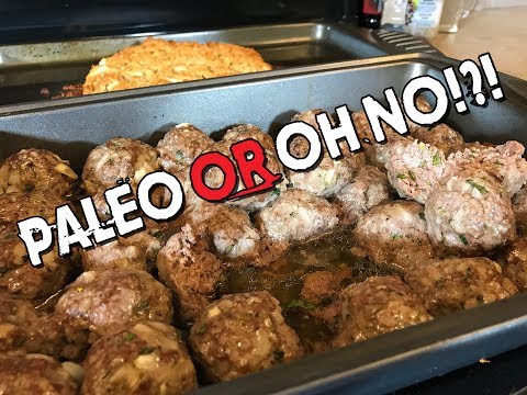 DIY: Paleo meatballs & apple dessert food review
