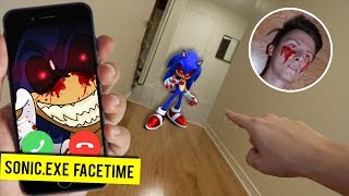 CALLING SONIC.EXE ON FACETIME AT 3 AM!! (SCRATCHED HIS FACE)