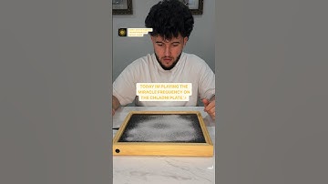 Cymatic Sound Experiment 528 Hz Chladni Plate Solfeggio Frequency👁️