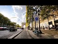 Cycling in Paris. Saturday evening in autumn France 4K UHD