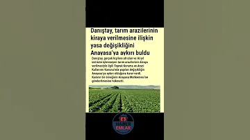 DNIŞTAY TRIM ARZLERİNİN KRYA VERİLMESİNE İLİŞKİN YASA DĞŞİKLĞİNİ ANYASYA AYKRI BLDU Hbremlk Keşfet 