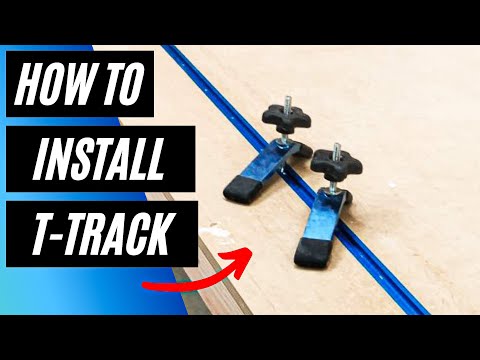 how to install t track in your workbench diy upgrade for rockler kreg and other brands