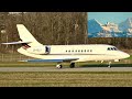 Swiss Alps Spectacle: Dassault Falcon 2000 Panoramic Take-Off