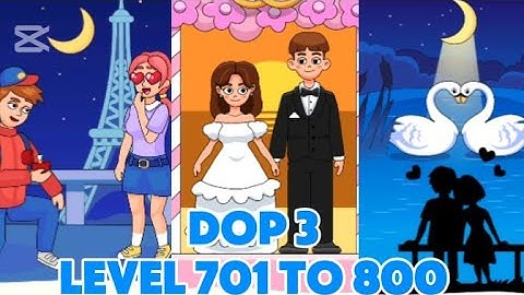 DOP3: Displace One Part -Game🎯🎮 ~Level 701 To 800 With 💯 Solution | Love Theme💘 ~ AkUploader❤️