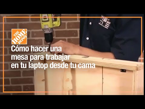 Video: Mesa para computadora portátil hágalo usted mismo. Mesa portátil casera en la cama