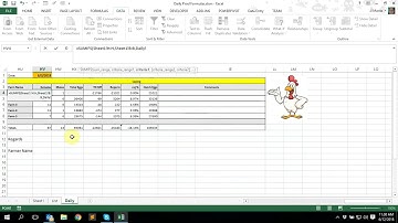 Easy Excel for Poultry Farmers - SUMIFS, INDEX and MATCH