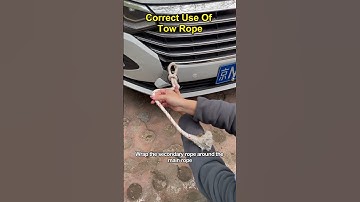 Only 5% of drivers know how to tie a tow rope correctly #driving#car #manual #tips #skills