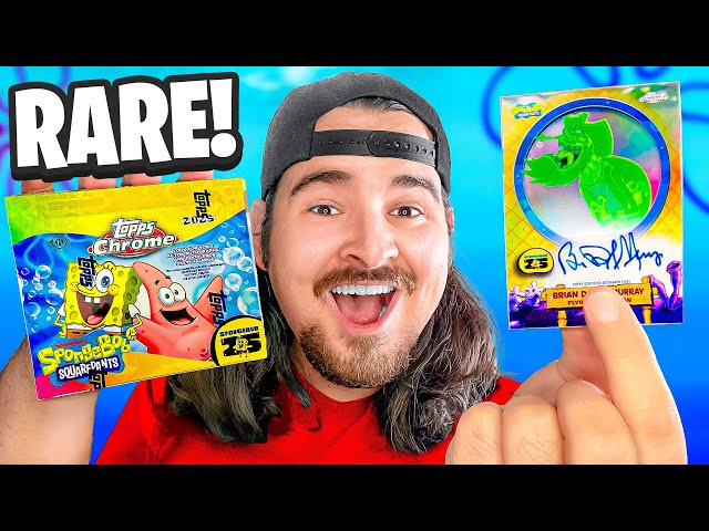 I Pulled An Autographed SpongeBob Topps Chrome Card!