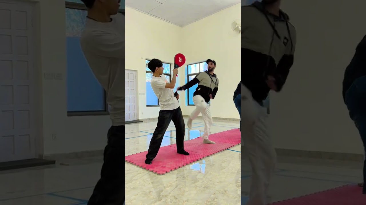 Tibbat taekwondo #gilgitbaltistan kicking practice and fight practice #national game Karachi 2025 ki