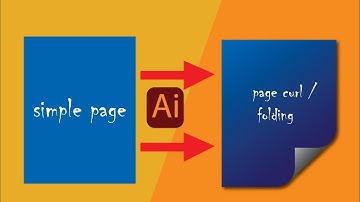Create a Page Curl | folding Effect in Adobe Illustrator #curleffect