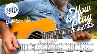 Hugh D Guitar 🎸 Molly Tuttle – Short Fiddle Tune on Gibson J-45 | Full Slow Tutorial + Free Tab