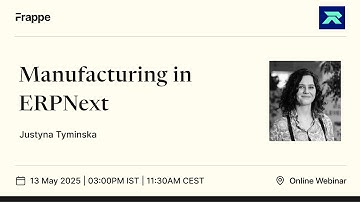 Manufacturing in ERPNext | K&K Software AG