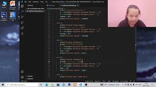 Membuat Program Bahasa Pemrograman Python Pada Proses Percabangan Bersyarat & Perulangan (CASE&FOR)