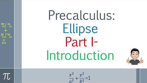 Precalculus- Ellipse Part I Introduction (Tagalog Explained)