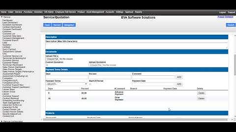 How to create quotation in EVA ERP