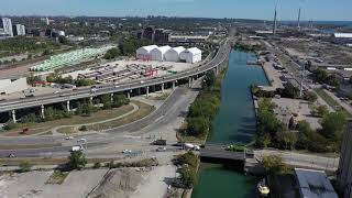 Construction Progress in the Port Lands - September 2020