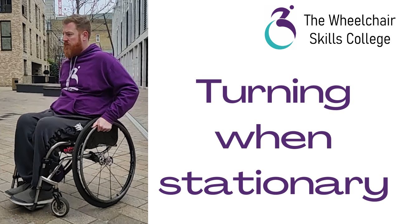 Wheelchair skills Turning when stationary YouTube