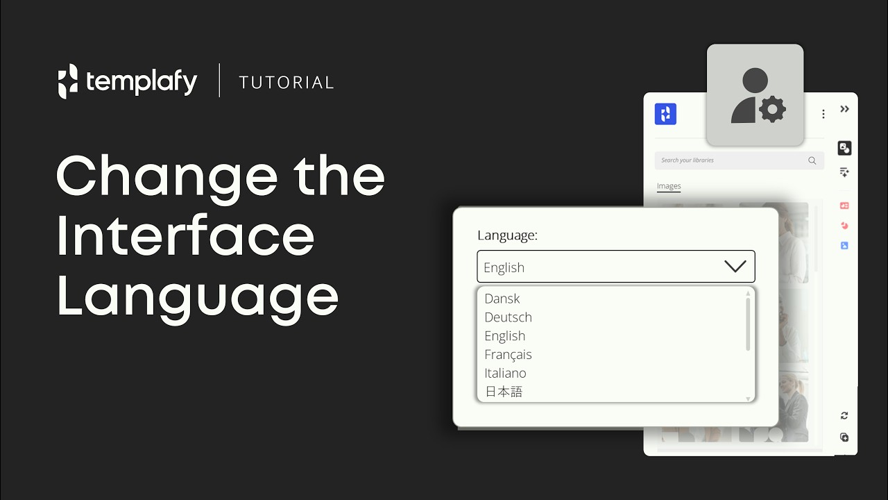 How to Change the Interface Language in Templafy - YouTube