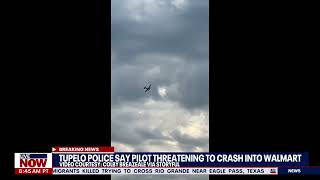 BREAKING: Pilot circles sky above Tupelo, Miss. threatening to crash into Walmart, police say