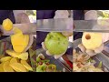 AMAZING FRUITS CUTTING SKILLS GUAVA, APPLE, MANGO - THAI STREET FOOD COMPILATION