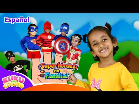La Familia Dedo de Superhéroes 🦸‍♂️🖐️ | 30 Min de Canciones Infantiles – Kuku y Cucudu