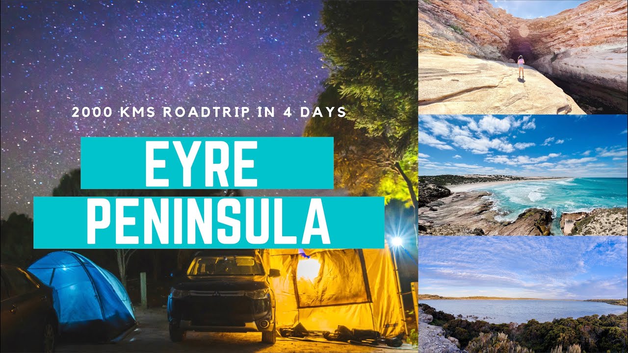 [CAMPING] Trip to EYRE PENINSULA - WHITE SAND BEACHES, CAVES, STARRY SKIES | South Australia (4K)