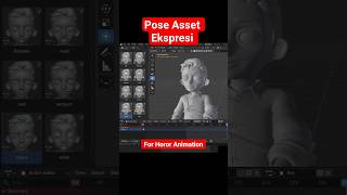 Asset pose ekspresi wajah #animasikarakter #animation  #blender3d