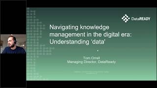GODAN Webinar: Navigating knowledge management in the digital era: Understanding ‘data’