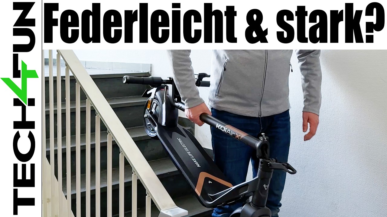 11,7 Kg Carbon E-Scooter | NIU KQI Air X | Die Gold-Version im Test