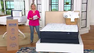 Serta 13.25" Perfect Sleeper Cobalt Supreme Mattress or Set on QVC