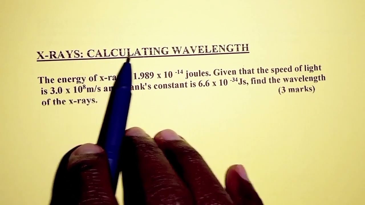 Unlock X-Ray Physics: Calculate Wavelength from Energy Step-by-Step!