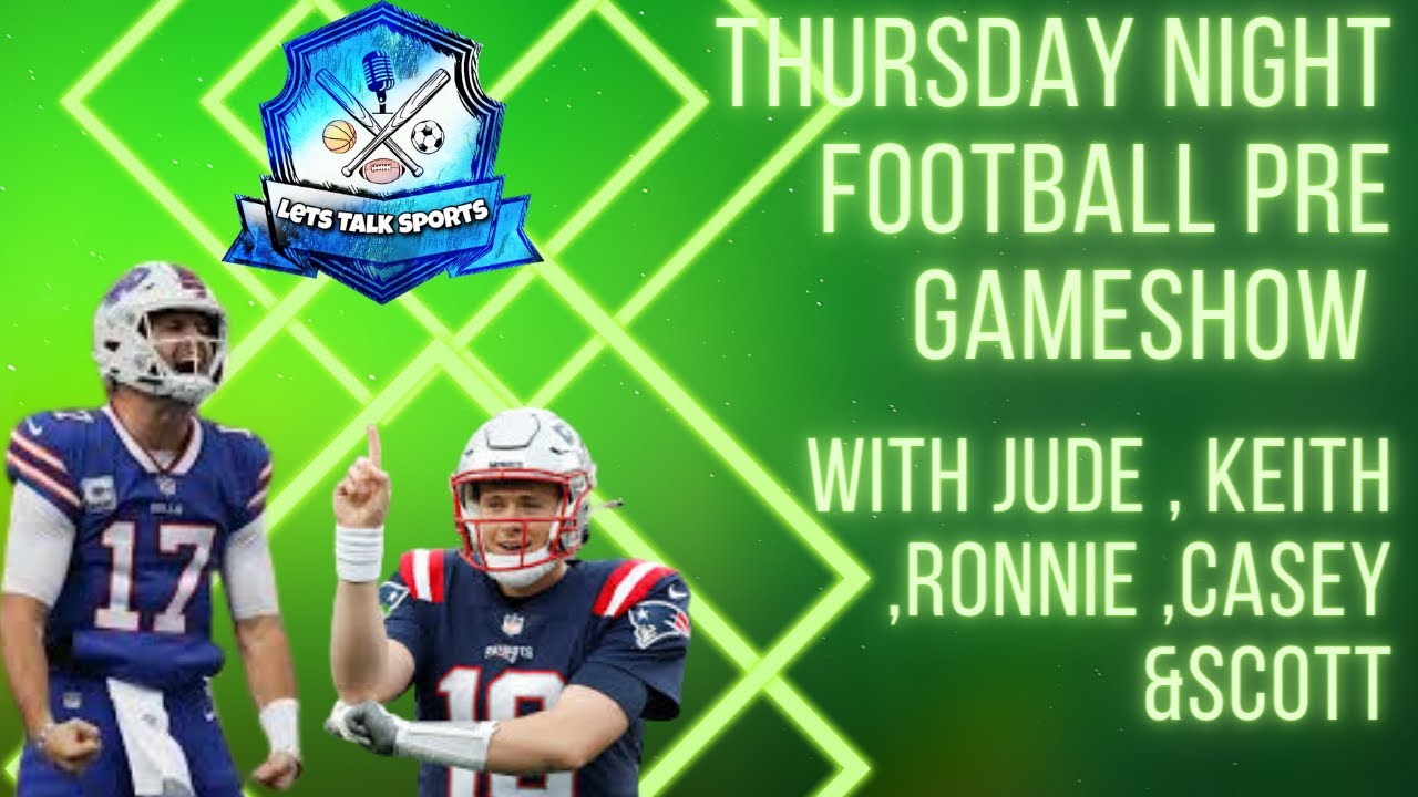 Thursdays Night Football Pre Game Show With jude , Ronnie , Casey