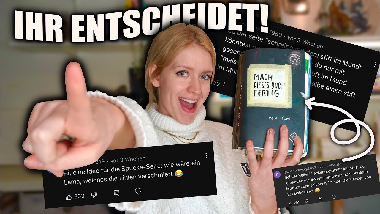 ZUSCHAUER ENTSCHEIDEN über mein MACH DIESES BUCH FERTIG !