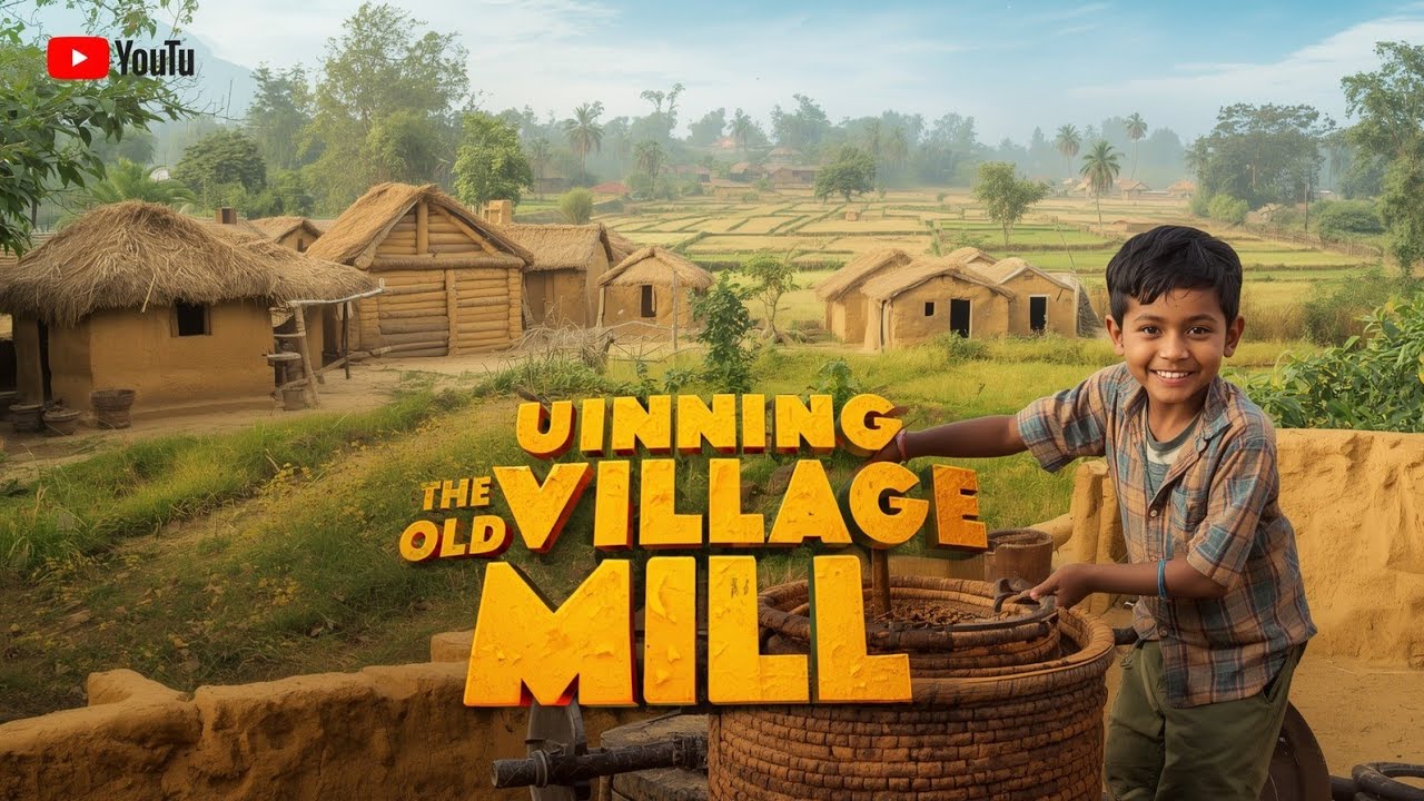 Today We Operated the Traditional Old-Style Mill | Village Lifestyle Vlog