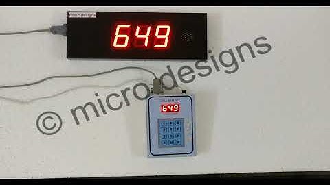 Token Display System with Dual Voice by Micro Designs