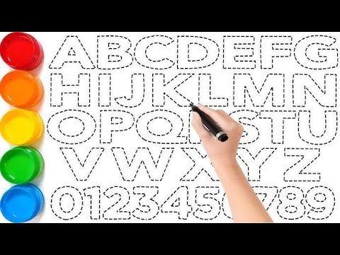 Draw,read & write Abcd alphabets,A-Z,1234 number counting,colors,rhymes