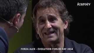 Alex Zanardi all'Evolution Forum 2016 intervistato da Gianluca Spadoni
