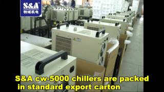 CW 5000industrial chillers are packed 800W S&A