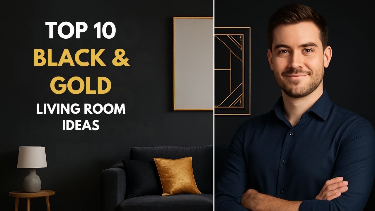 Top 10 Black and Gold Living Room Ideas