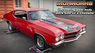 Uncovering past body work sins on a Chevelle!