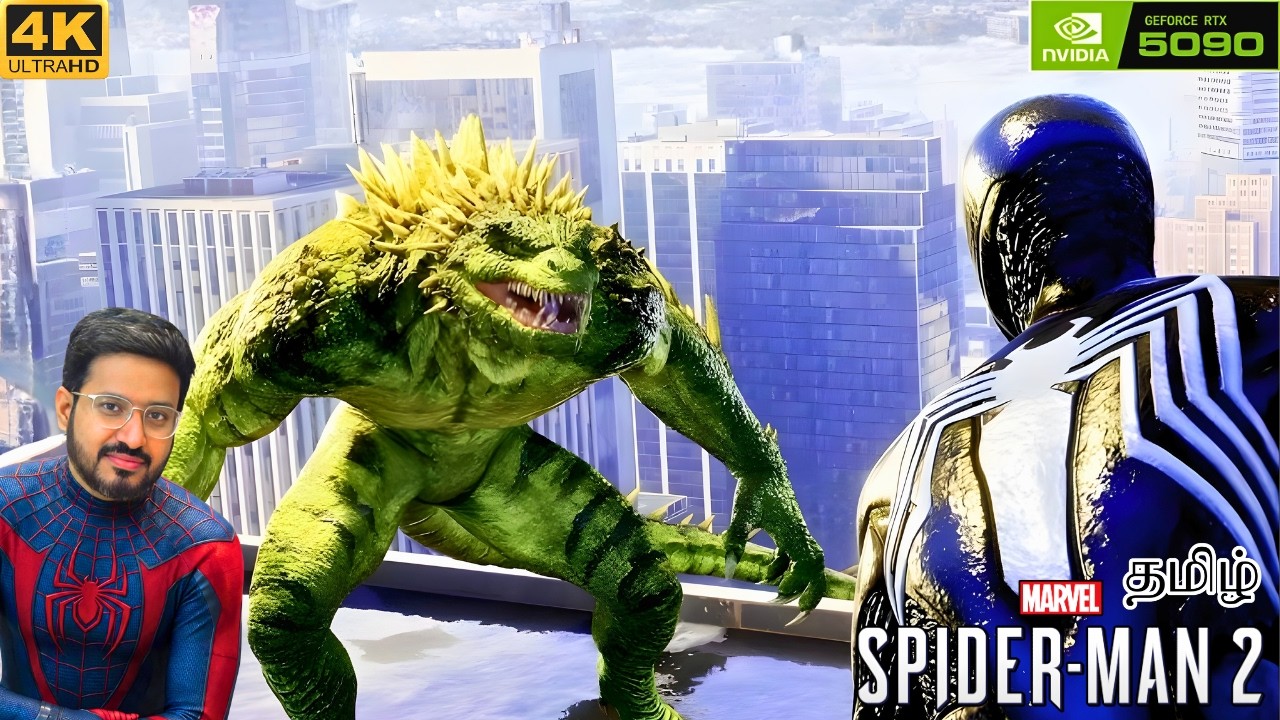 Venom Spiderman Vs Lizard Chase and Boss Fight | Gameplay in Tamil RTX 5090 4K Ultra | Earth Gamer