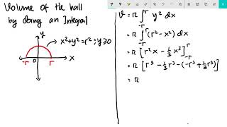 Volume bola (volume of the ball)